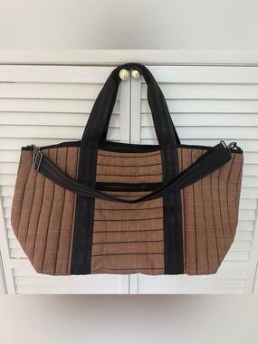 THINK ROYLN Brown Quilted Tote